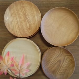 銘木×丸皿
