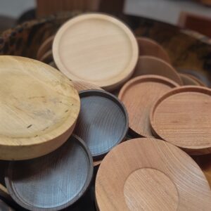 銘木×茶托・コースター