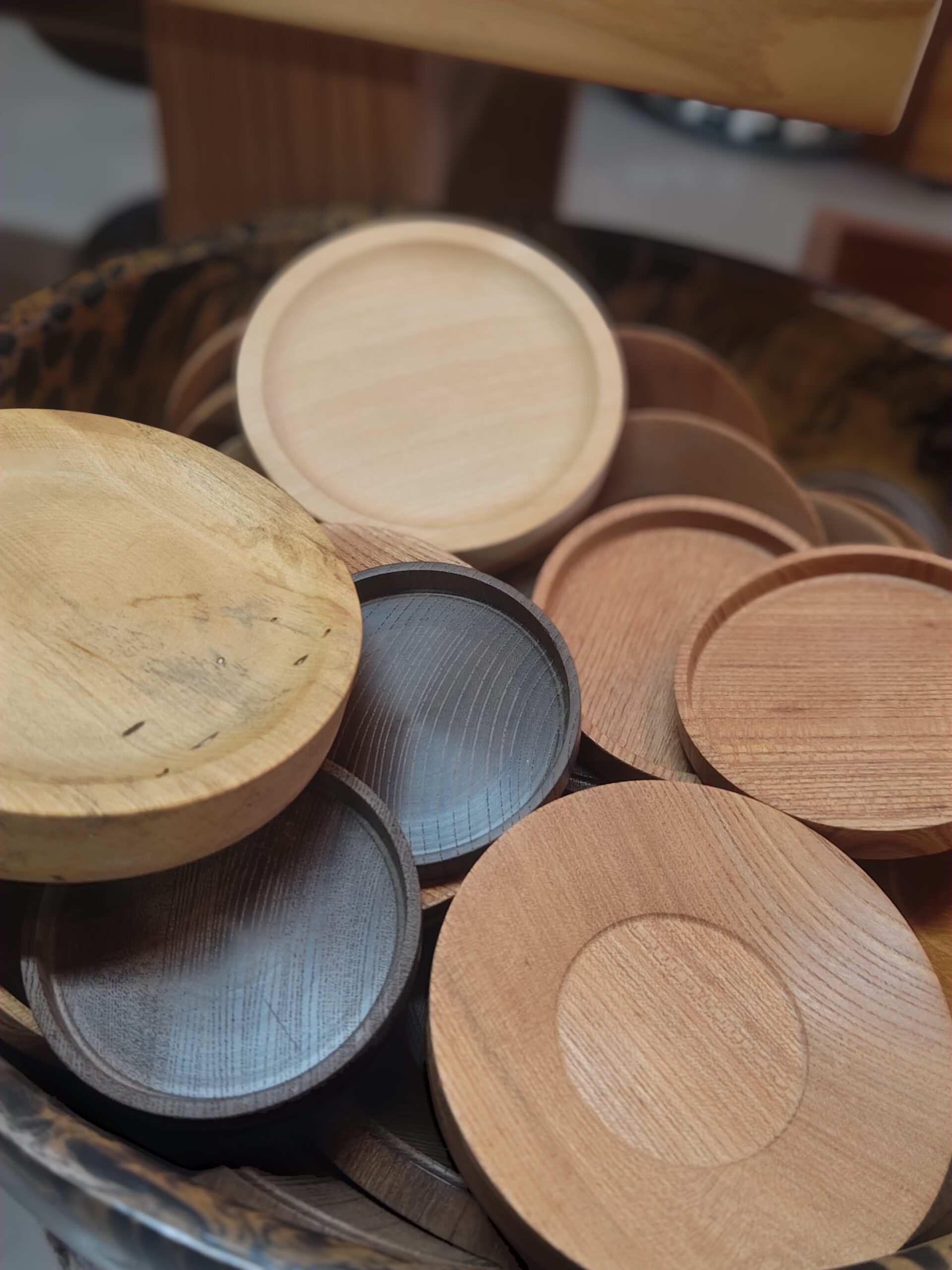 銘木×茶托・コースター