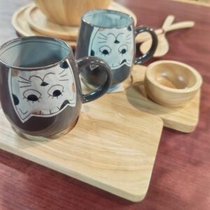 木製カフェトレイ