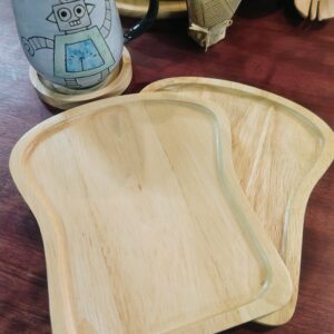 木製トースト型プレート